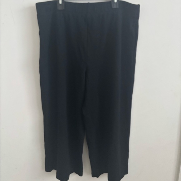 J.jill pants ponte full-leg Cropped Large black minimalist high rise Travel - Picture 8 of 9